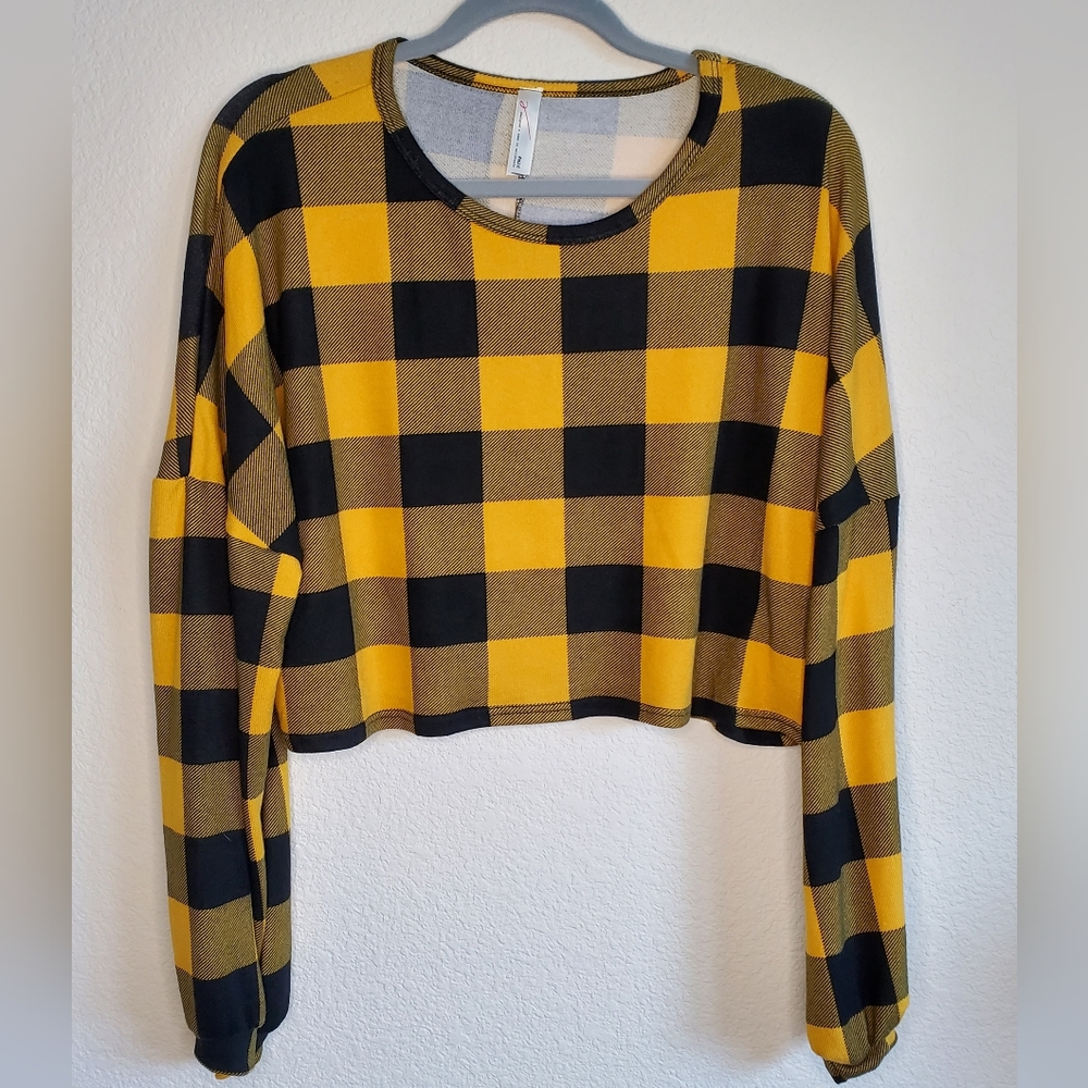 #m2d Plaid Crop Top